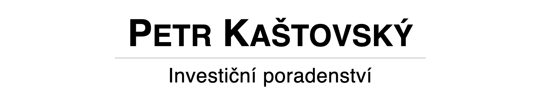 Petr Kaštovský - investiční poradenství